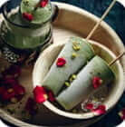 Green ice cream